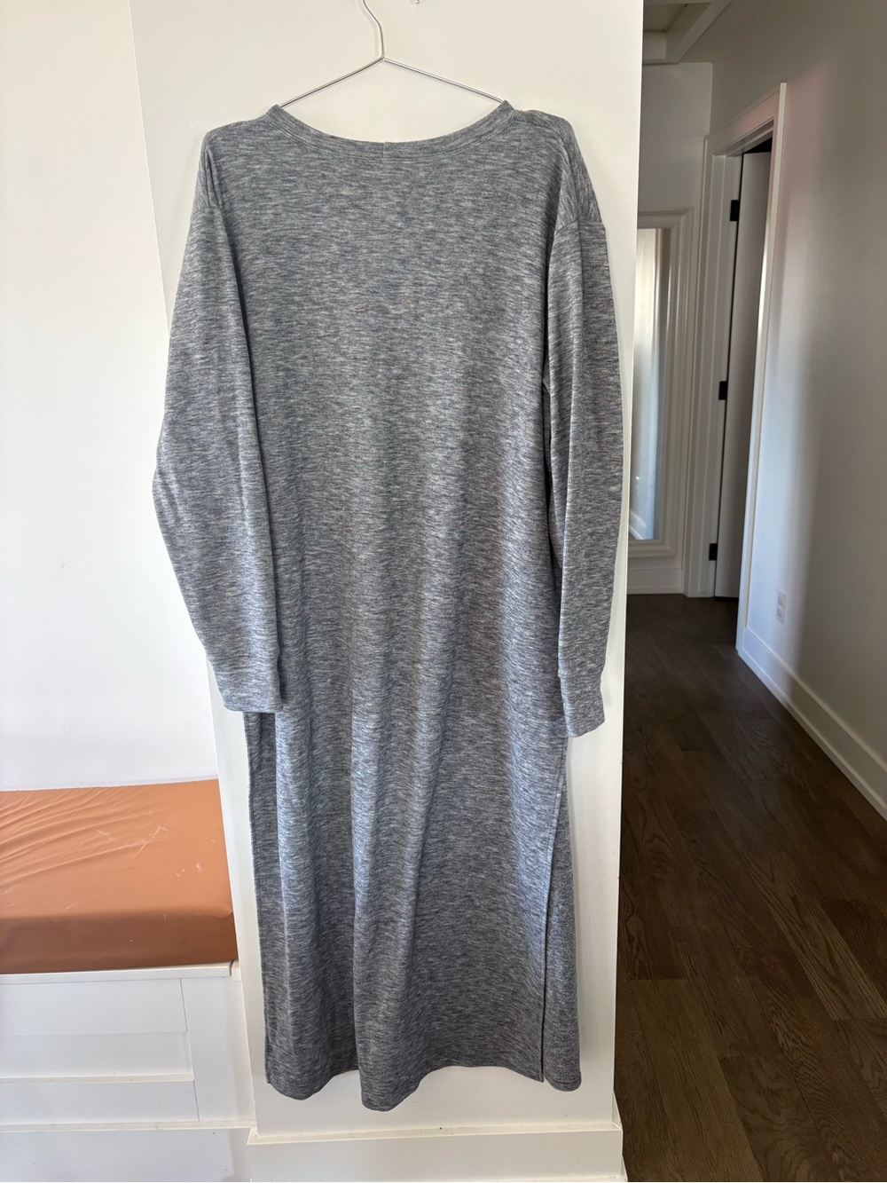 Smash + Tess Heather Gray Crewneck Maxi Tunic - Picture 3 of 7